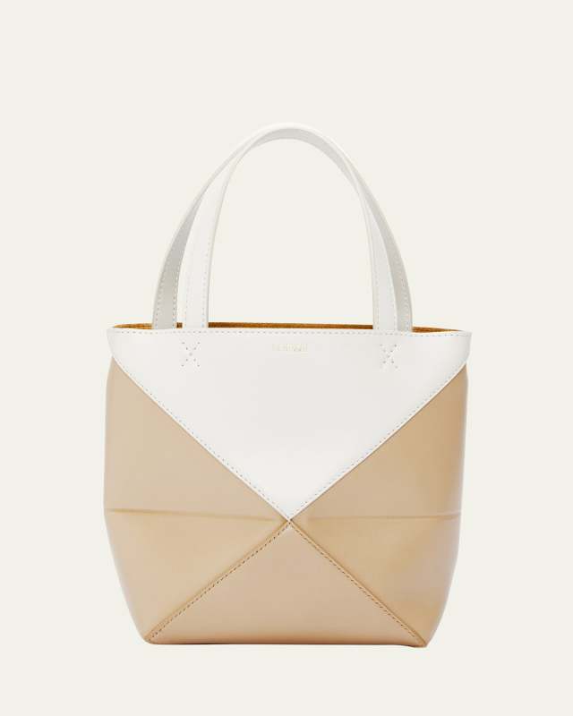 Mini Puzzle Foldable Bicolor Tote Bag
